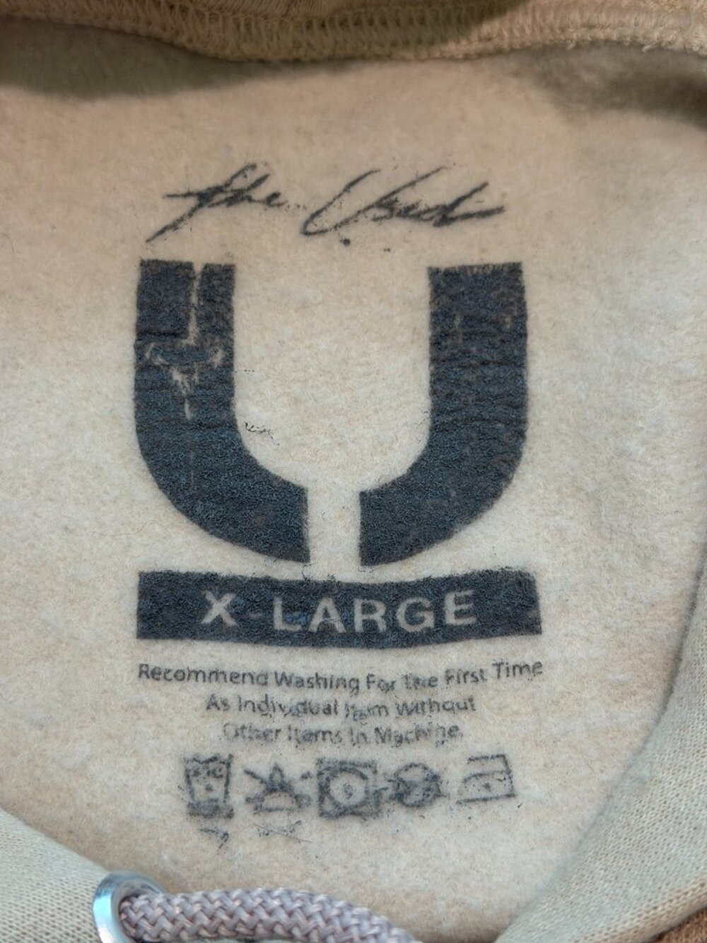 The Used Toxic Positivity Skull Hoodie Cream XL - Picture 3 of 4